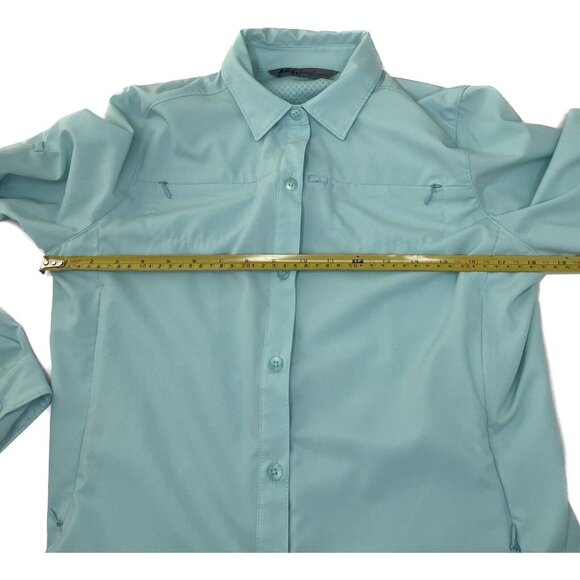 Rei Green Long Sleeve Fishing Shirt Outdoor Vented Woman Size S - Picture 4 of 7